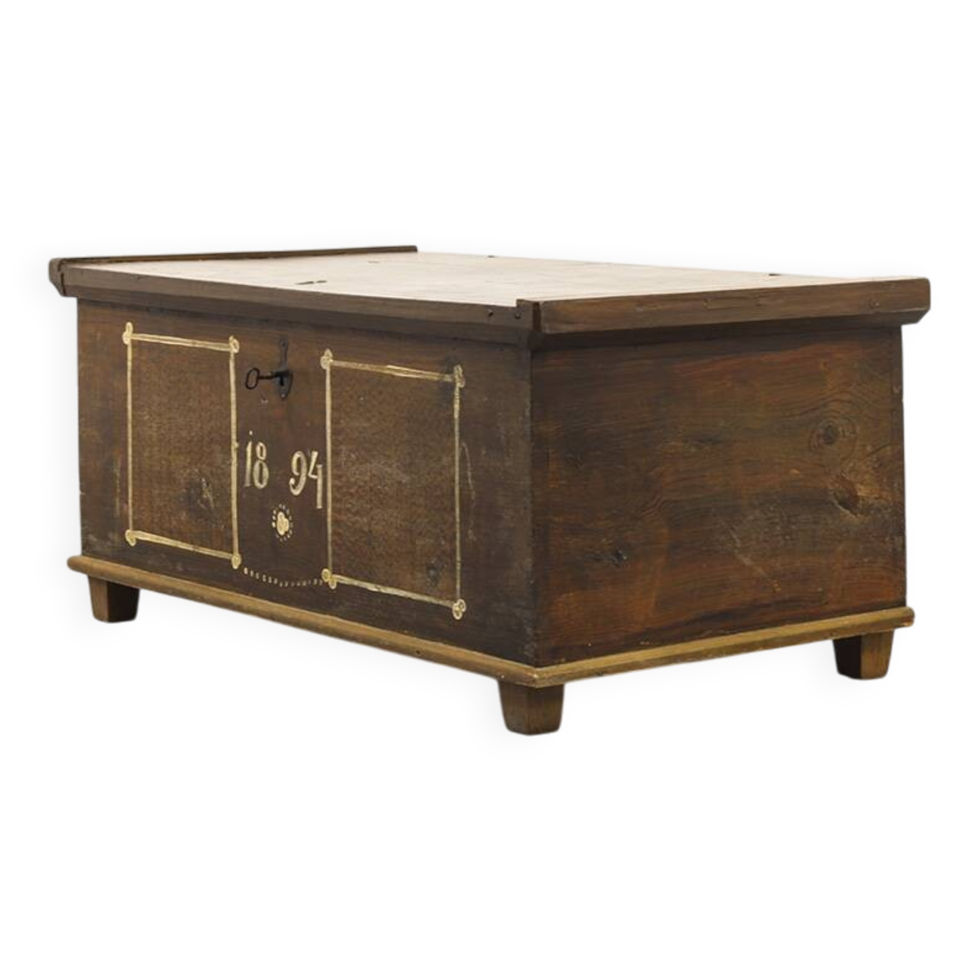 Bride chest painted in folk art