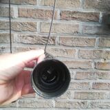 Stainless steel hanging lamp 70s