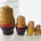 Traditional vintage Russian dolls or Matryoshkas