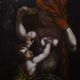Early 18th Century Style Mother and a Child Oil Painting,