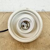 Vintage White Porcelain Pendant Light, 1970s