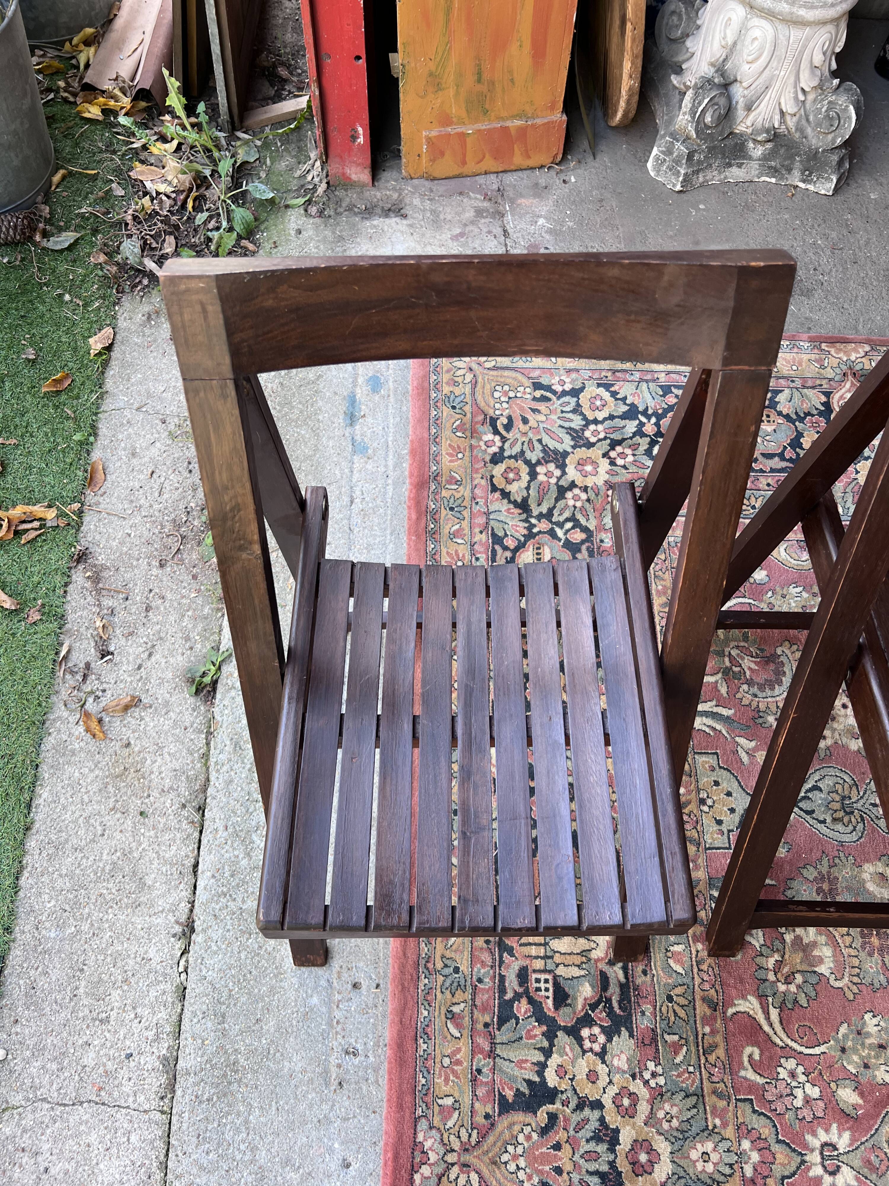 Pair of folding chairs from the 60s
