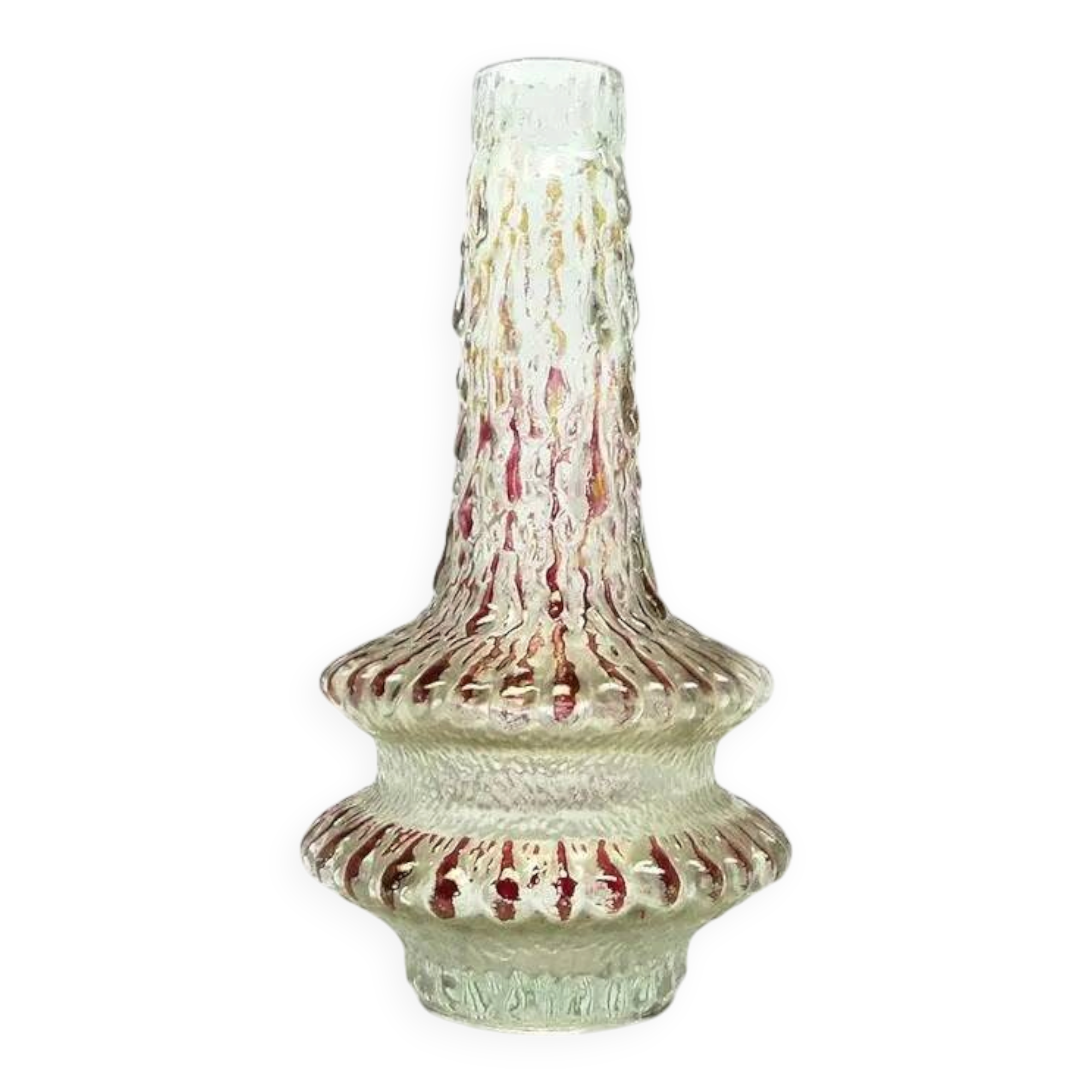 Mid-century modern vase, glass, Finland, 1970s