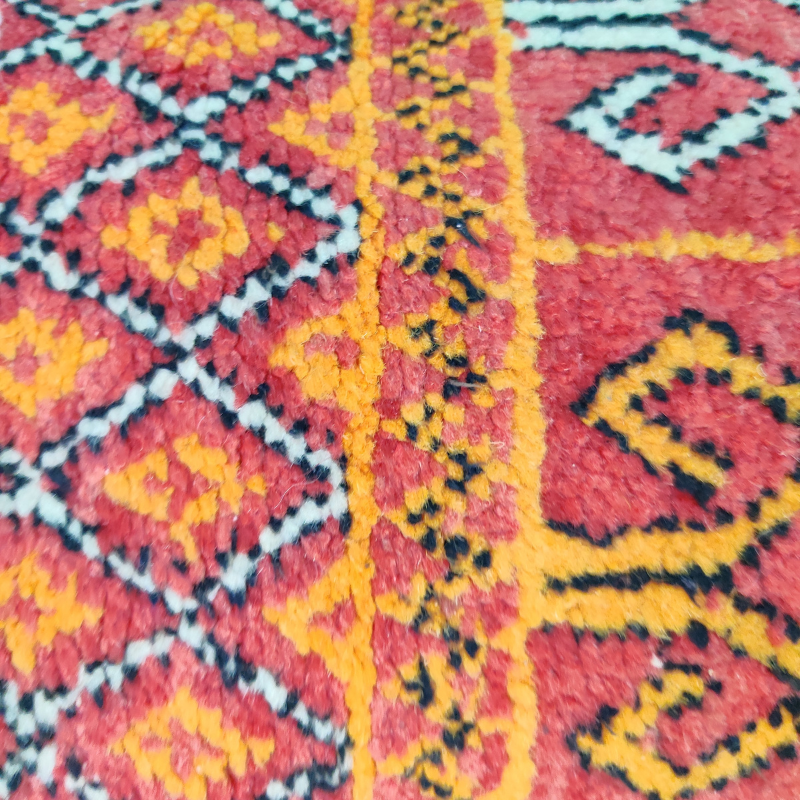 Coussin berbère orange rouge 30x55