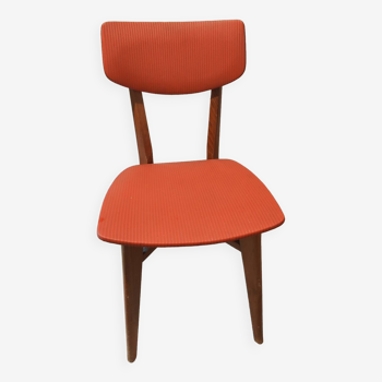 Chaise rouge années 50/ 60 vintage