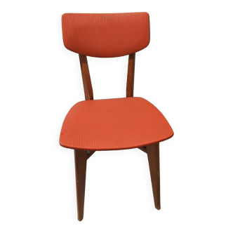 Chaise rouge années 50/ 60 vintage