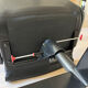 Knoll black leather armchair Richard Sapper 1980
