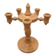 Scandinavian wooden candlestick holder