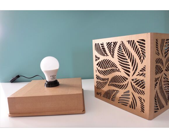 Lampe à poser design en carton "Végétale" | Selency