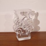 Crystal vase by Lars Hellsten for Skruf 1970