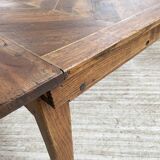 19th century oak farmhouse table 270cm with extensions