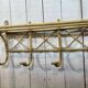 1960s rattan wall coat rack
