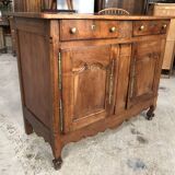 Buffet bas en chêne de style Louis XV, fin 19ème