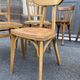 Set of 15 vintage curved wood coffee bistro chairs