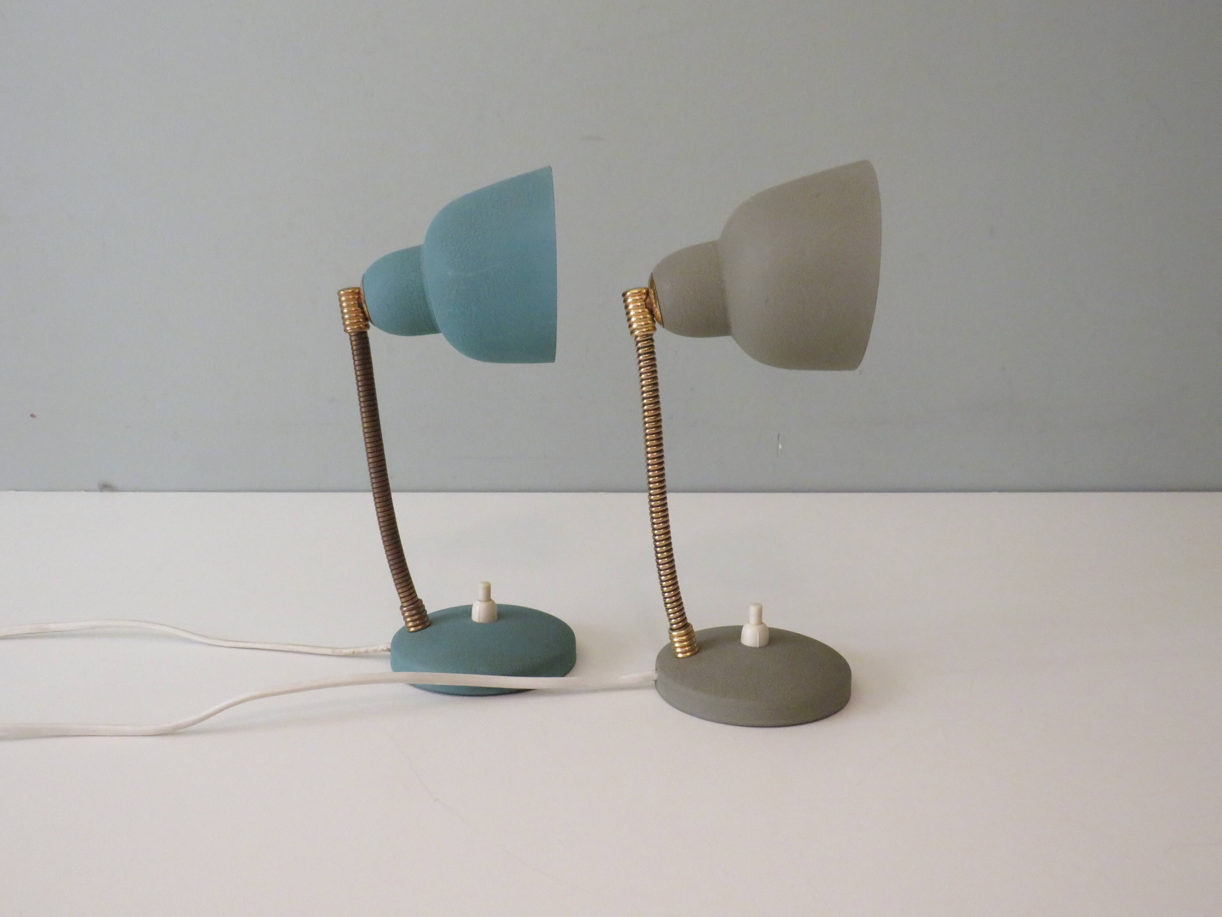 Lampes de chevet par Aluminor France 1950