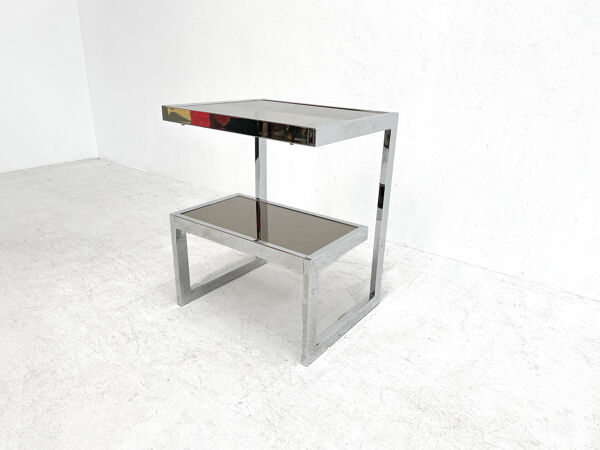 Table d’appoint en forme de G Belgo Chrom
