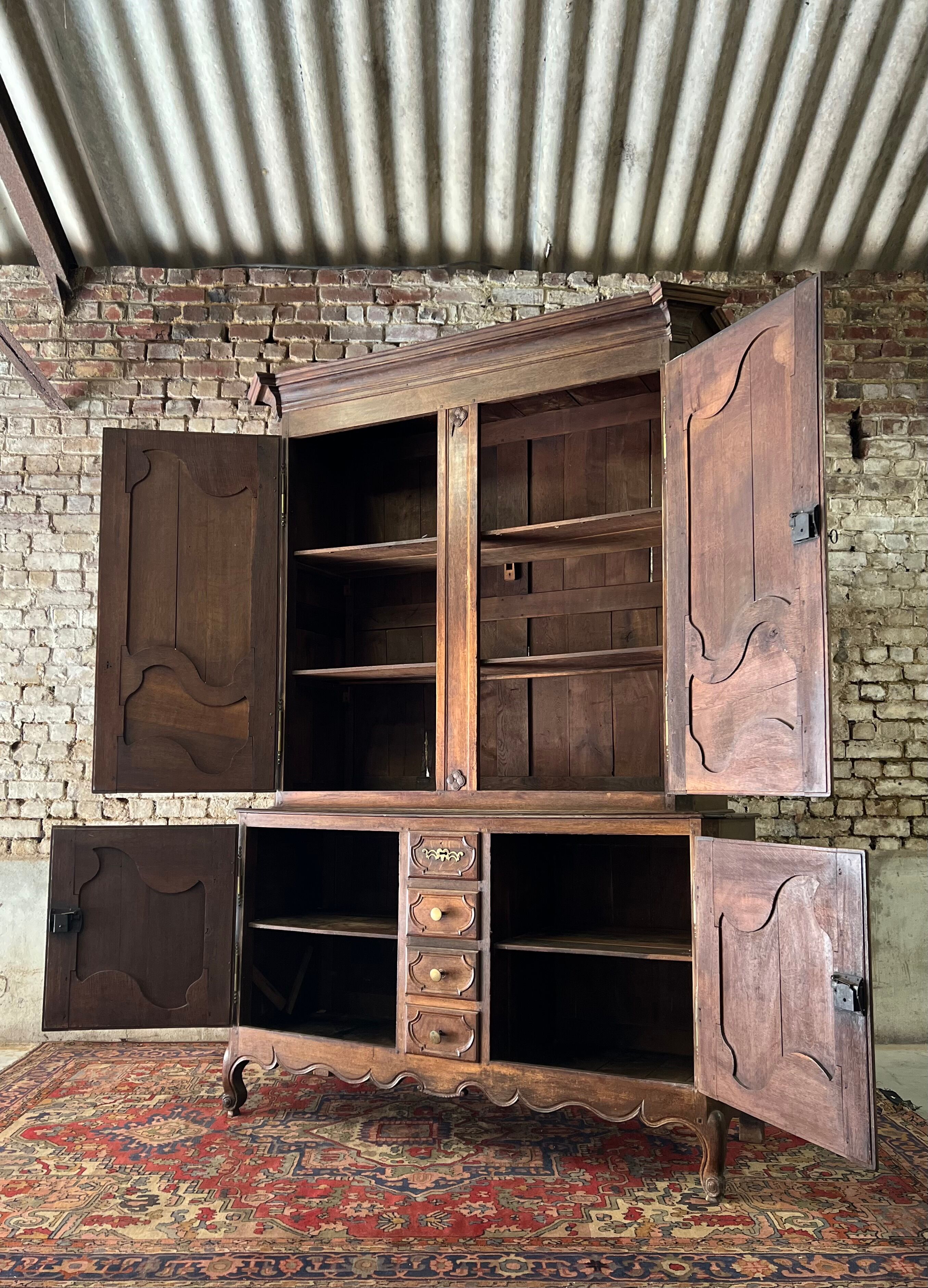 Buffet two oak bodies of period Louis XV XVIII th century