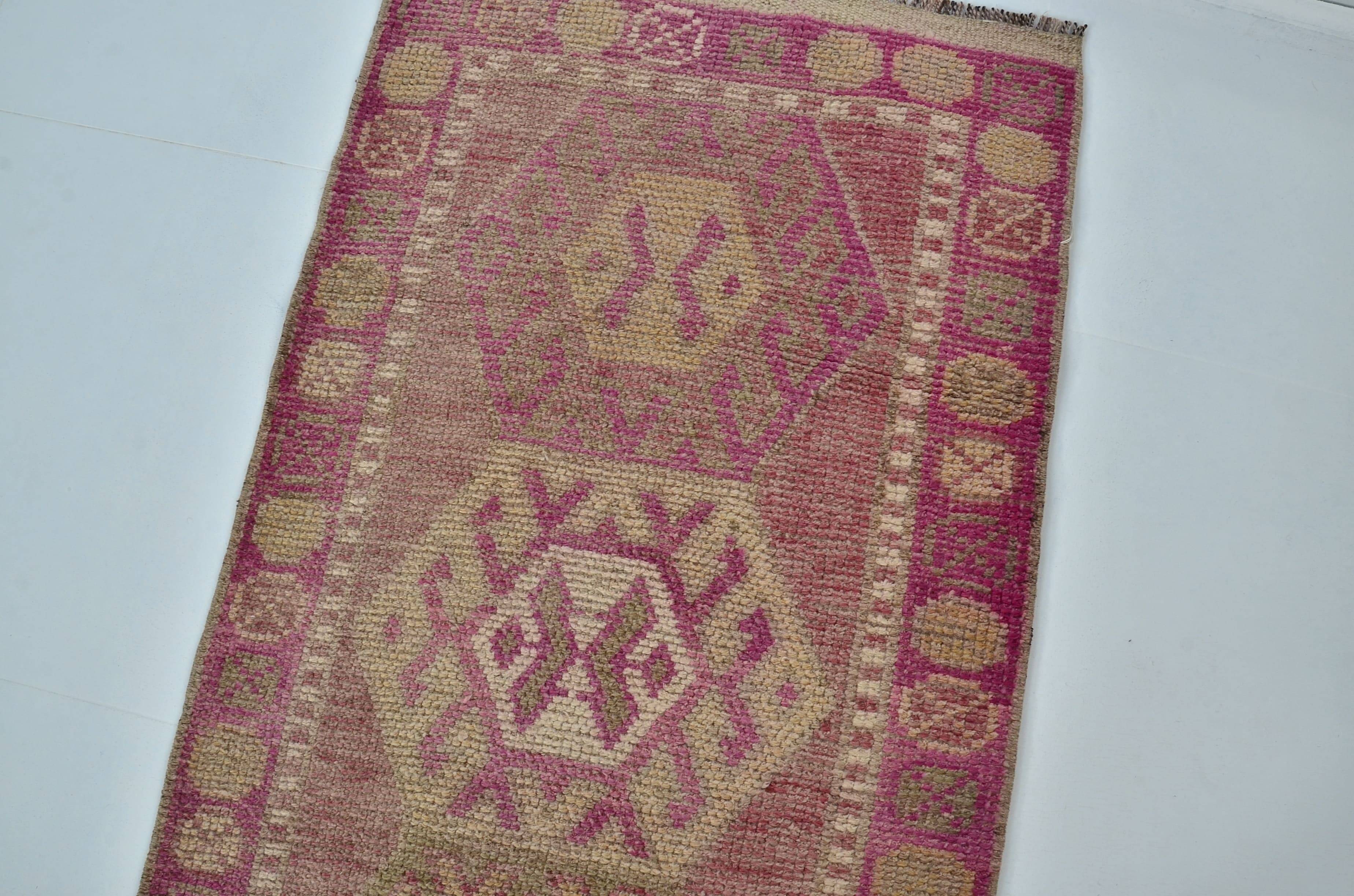 Tapis de couloir géométrique turc Oushak Sku 2178