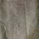 Linen sheet and white cotton