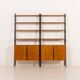 Mid-century free standing two-part wall unit by Brantorps, Sweden, 1960s