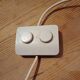 Vintage 1970s White Opaline Lamp