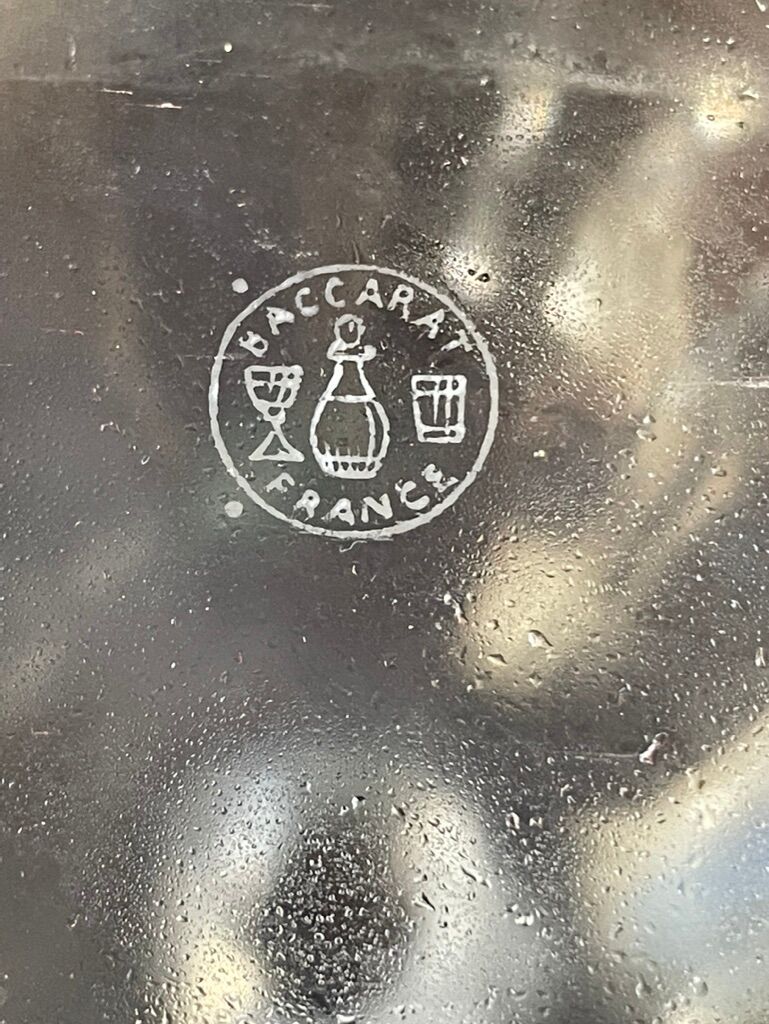Baccarat decanter stamped XXth