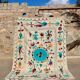 Tapis kilim suzani blanc bleu multicolore – 240x170 cm