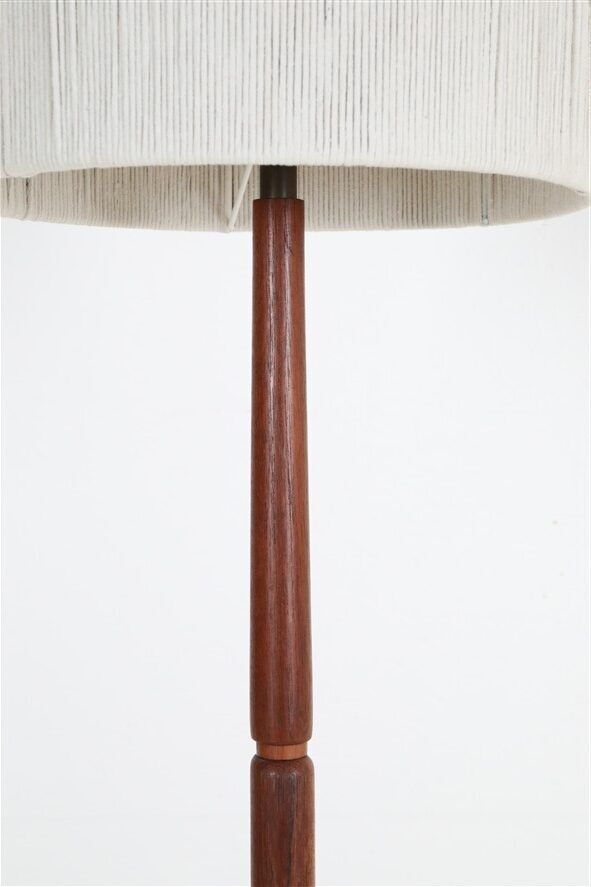 Mid-century teak floor lamp / Danish modern design / 1960s