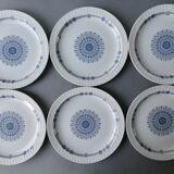 6 dessert or starter plates, Pontesa, Castilian Collection Granada