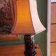 Lampe pagode , abat jour soie