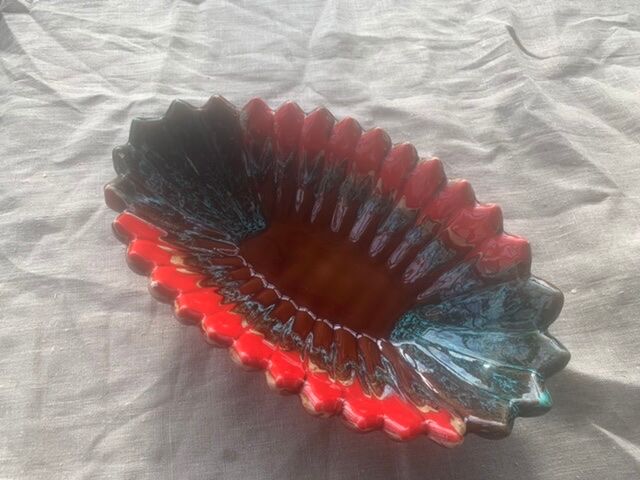 Fruit cup in enamelled ceramic stamped Vallauris, vintage 1960