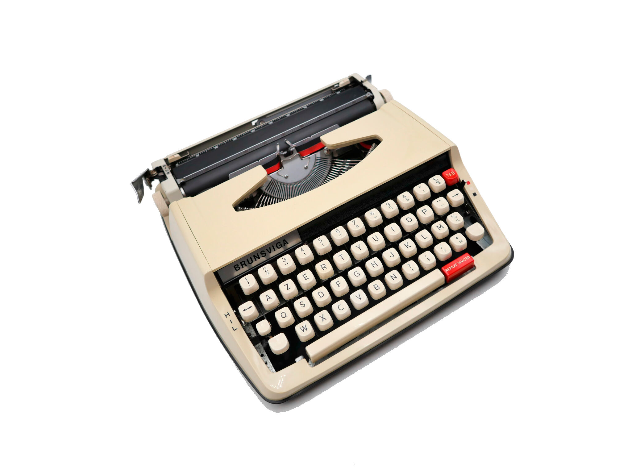 Brown brownsviga brother typewriter revised new ribbon