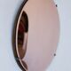 Vintage salmon witch mirror – 50/60 design – 35 cm