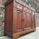 Buffet art déco plateau bois, meuble vaisselier ancien  Dimensions 142