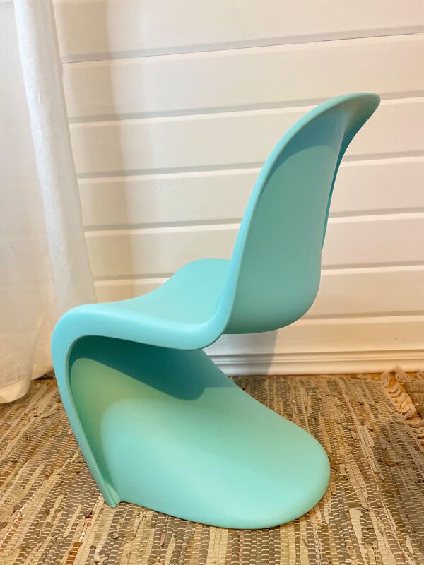 chaise Pour Enfant Turquoise De Verner Panton, vitra