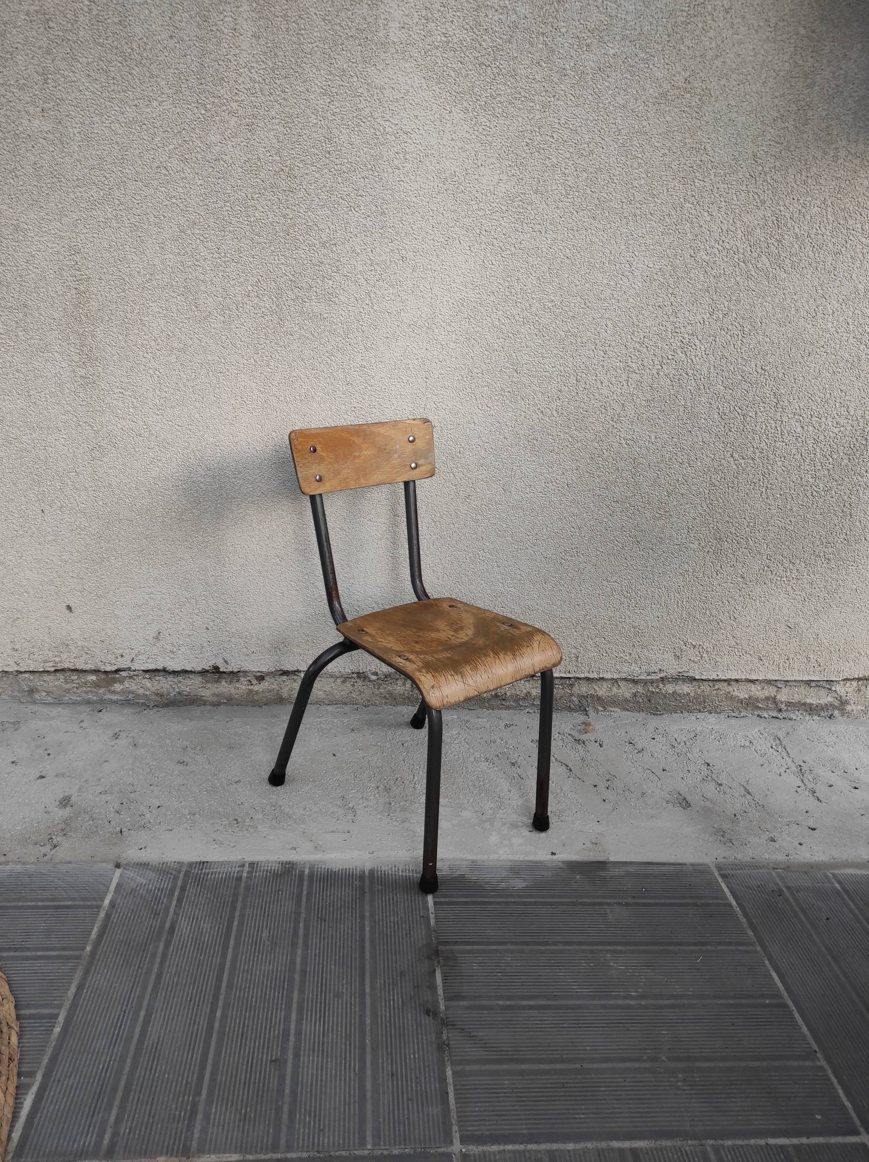 School chair child kindergarten chair 1960