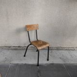 Chaise écolier enfant chaise de maternelle 1960