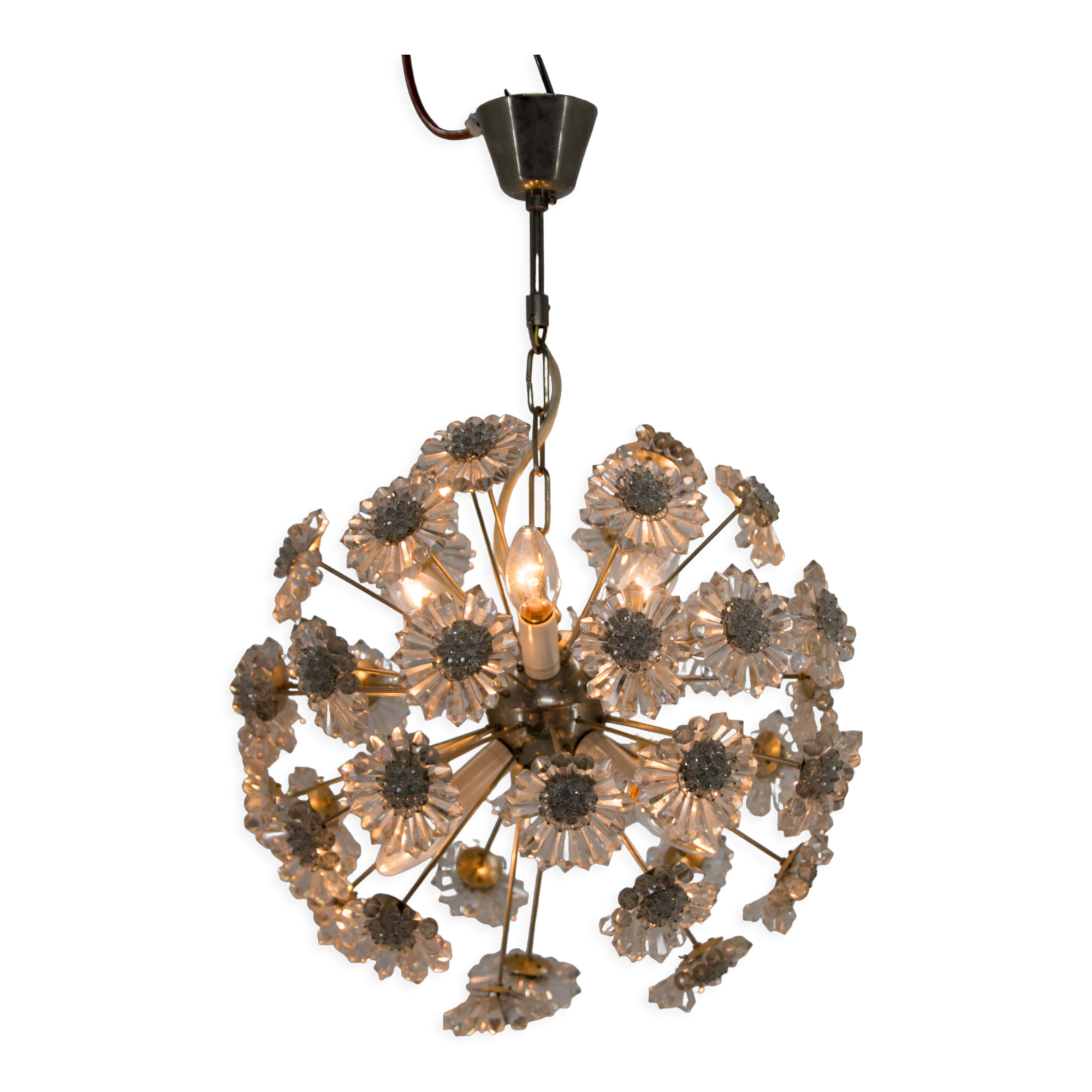 Lustre pissenlit par Preciosa, années 1970