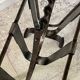 Vintage Brutalist Steel Magazine Rack
