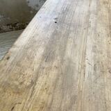 Two-sided central island counter in pine 220cm