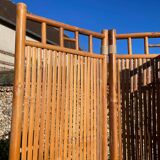 Vintage bamboo screen