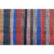 Vintage Turkish Hand-Knotted Wool Cotton Red Kilim Runner Rug 100x335