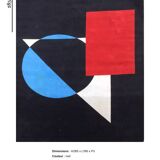 Art Deco rug made in France in 1960, in very good condition