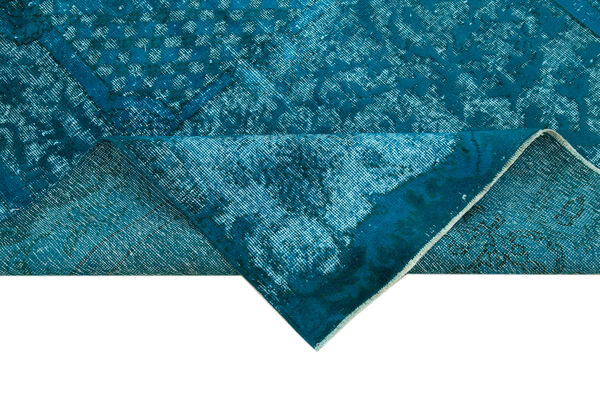 tapis fait à la main antique turc des années 1980 143 cm x 251 cm tapis turquoise