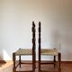6 chaises italiennes rustiques, restaurées, années 1950