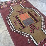 Handmade Large Colorful Hallway Rug