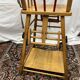 Vintage wooden baby high chair