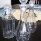 2 carafes en verre Fidenza