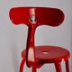 Chaise de bar nicolle h75 rouge 3020