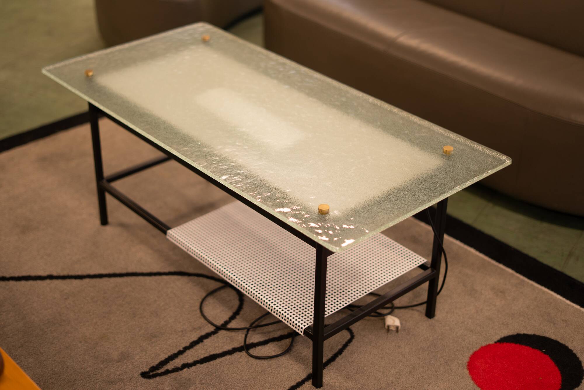 Illuminated coffee table R. Mathieu 517